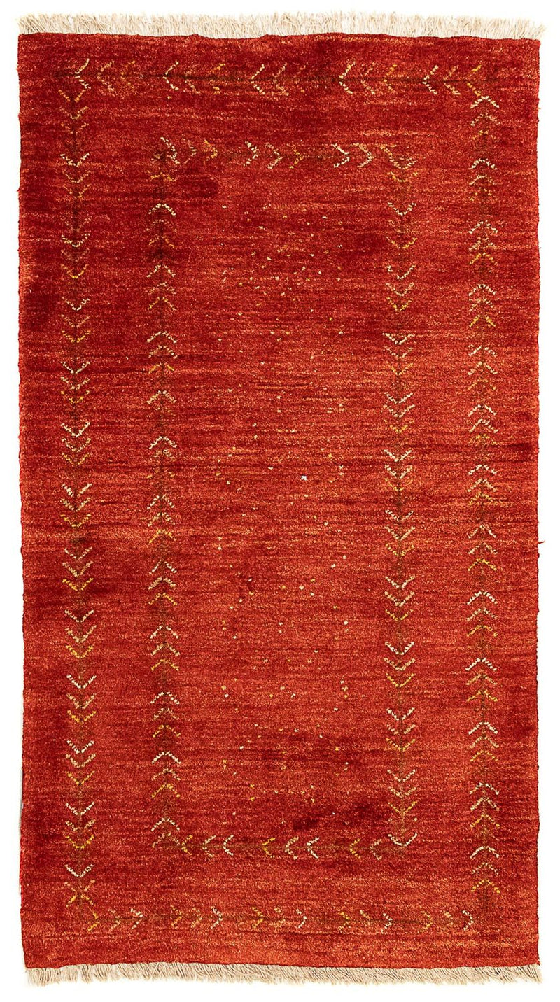 Gabbeh tapijt - Perzisch - 137 x 75 cm - donkerrood