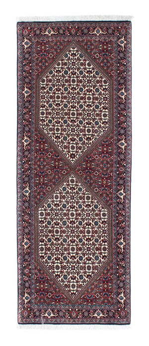 Loper Perzisch tapijt - Bijar - 198 x 73 cm - beige