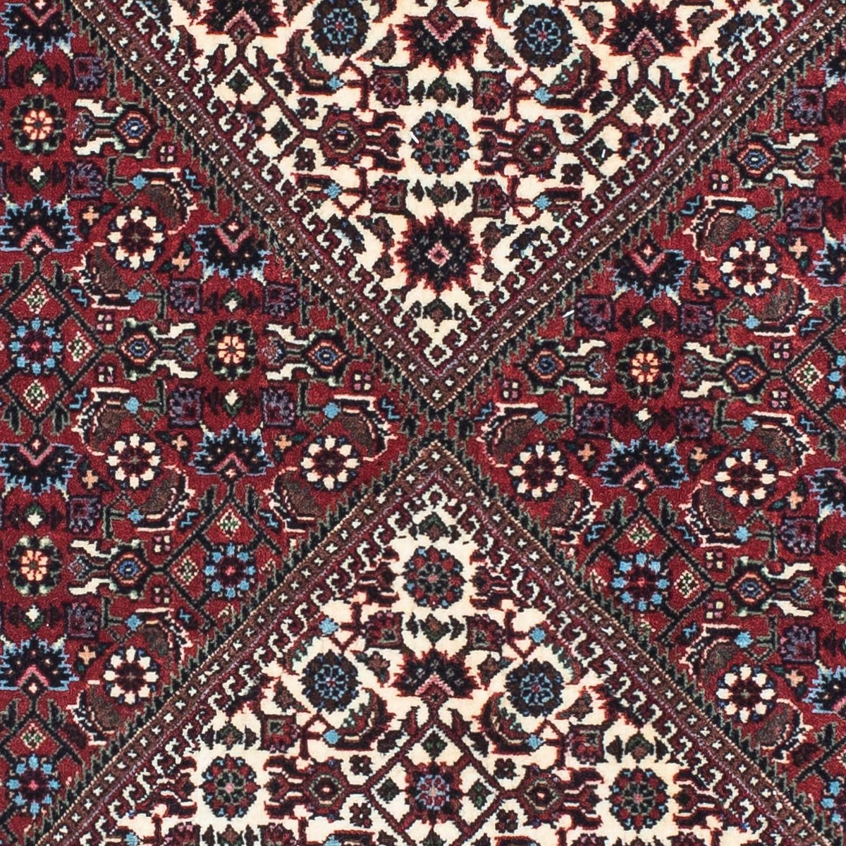 Loper Perzisch tapijt - Bijar - 198 x 73 cm - beige