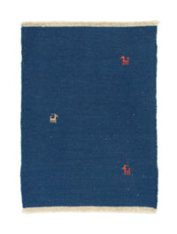 Gabbeh tapijt - Perzisch - 86 x 63 cm - donkerblauw