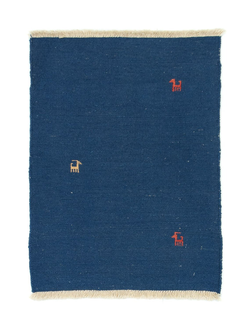 Gabbeh tapijt - Perzisch - 86 x 63 cm - donkerblauw