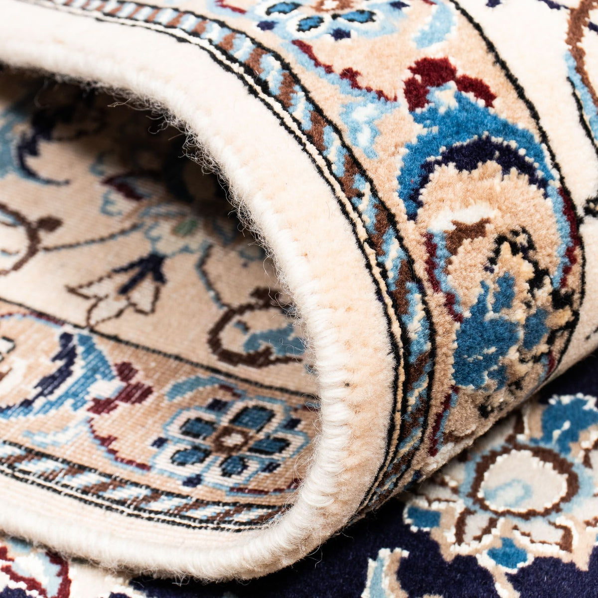 Perzisch tapijt - Nain - Koninklijk - 296 x 204 cm - zwart