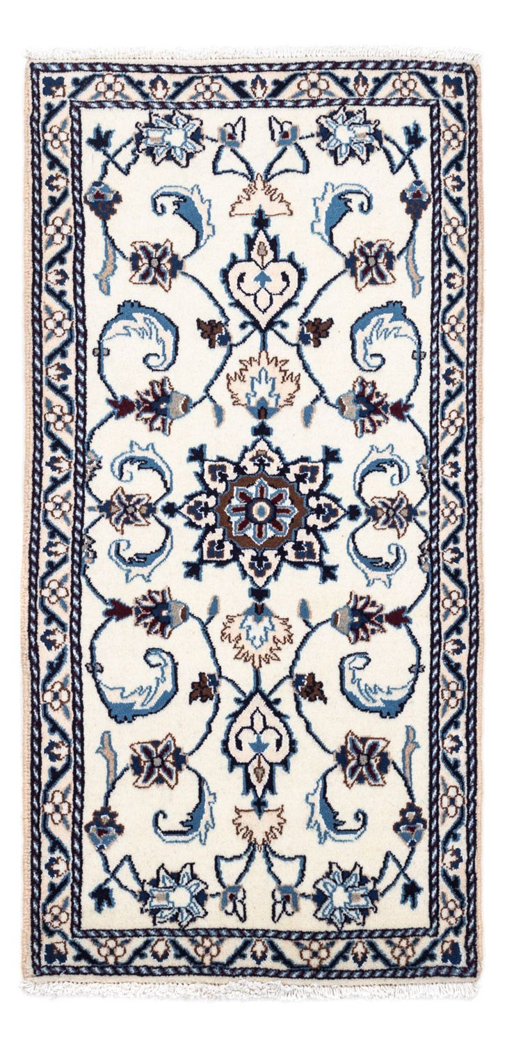 Perzisch tapijt - Nain - 139 x 68 cm - beige