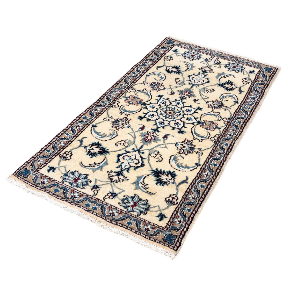 Perzisch tapijt - Nain - 135 x 68 cm - beige