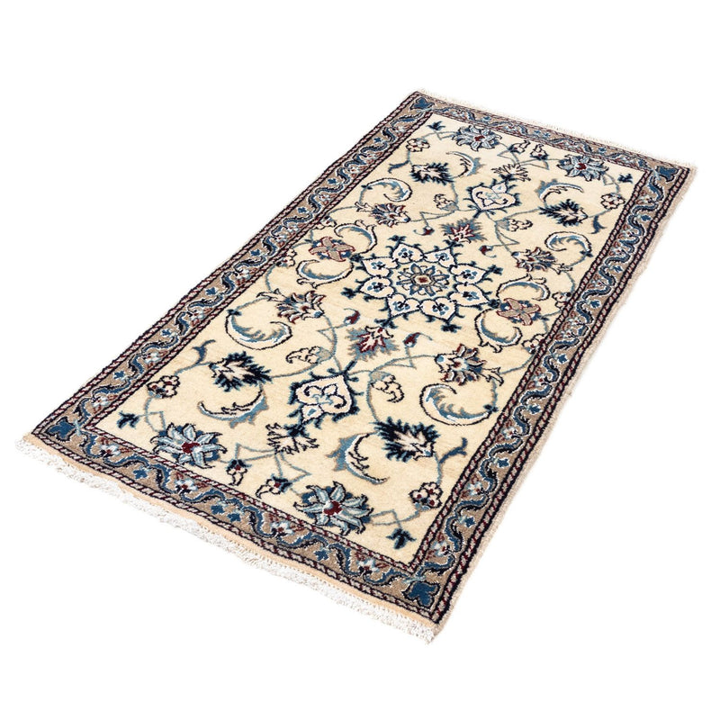 Perzisch tapijt - Nain - 135 x 68 cm - beige