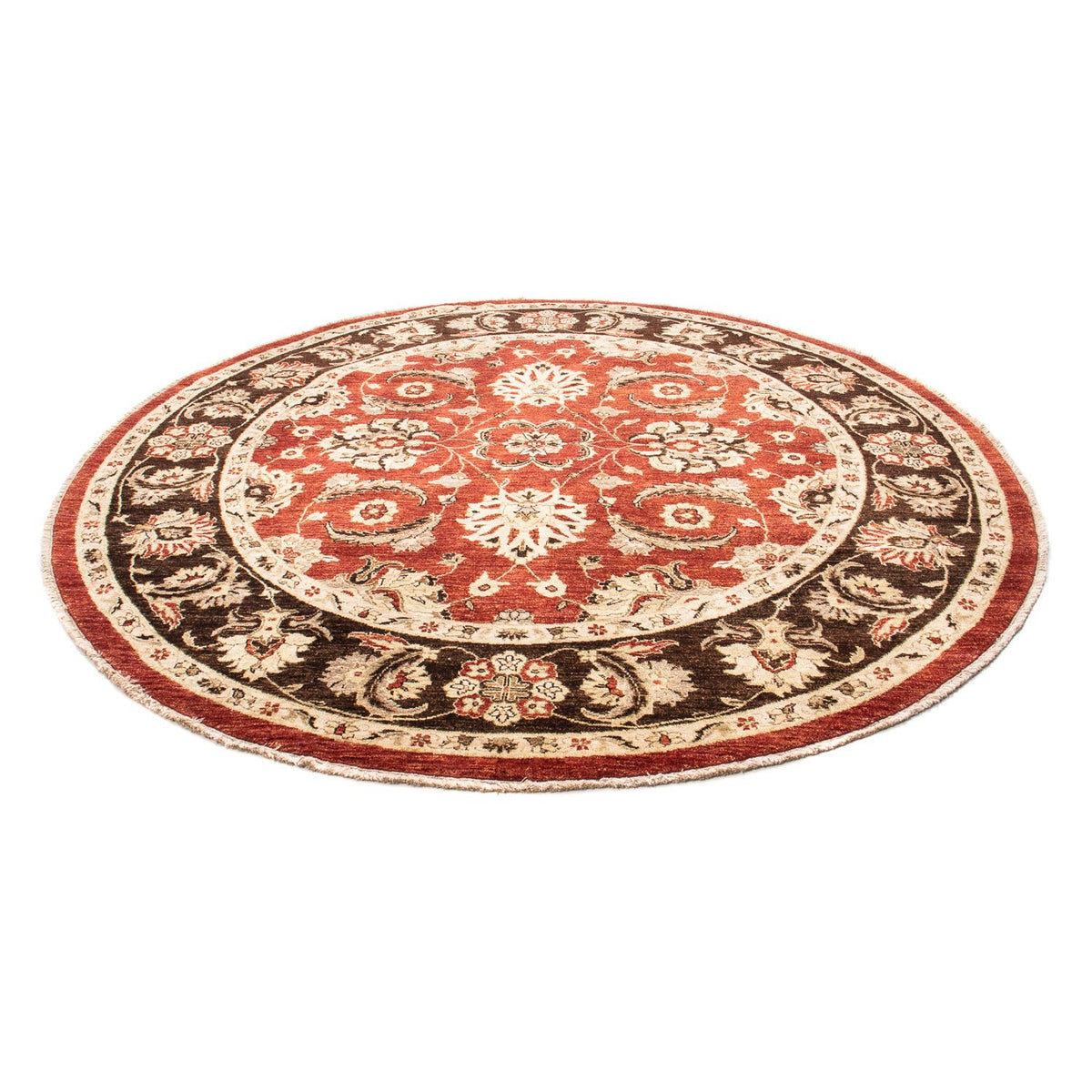 Ziegler tapijt rond  - 248 x 239 cm - donkerrood