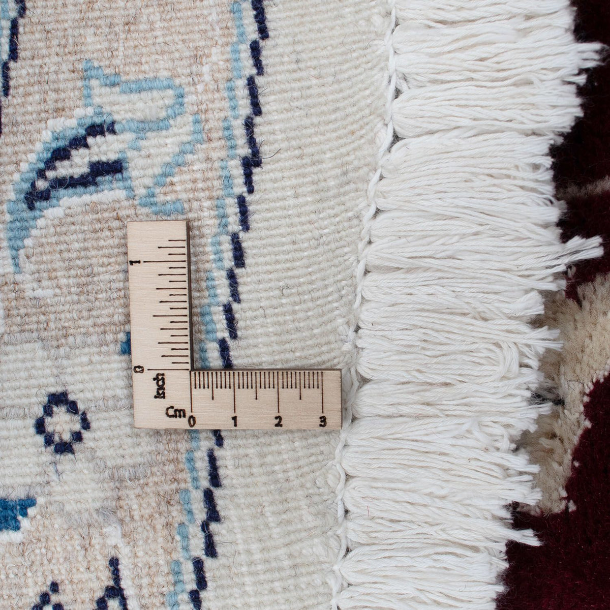 Perzisch tapijt - Nain - Koninklijk - 250 x 250 cm - donkerrood