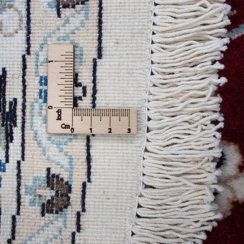 Perzisch tapijt - Nain rond  - 250 x 250 cm - donkerrood