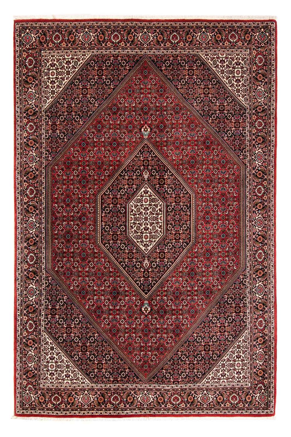 Perzisch tapijt - Bijar - 258 x 169 cm - donkerrood