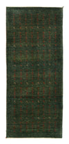 Loribaft Tapijt 87x209cm - Perserteppich Wollteppich - Loper / Groen / 87 x 209 cm Loper