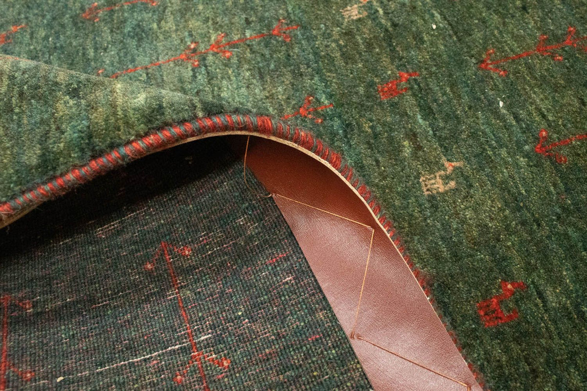 Loper Gabbeh Tapijt - Loribaft Perzisch - 209 x 87 cm - groen