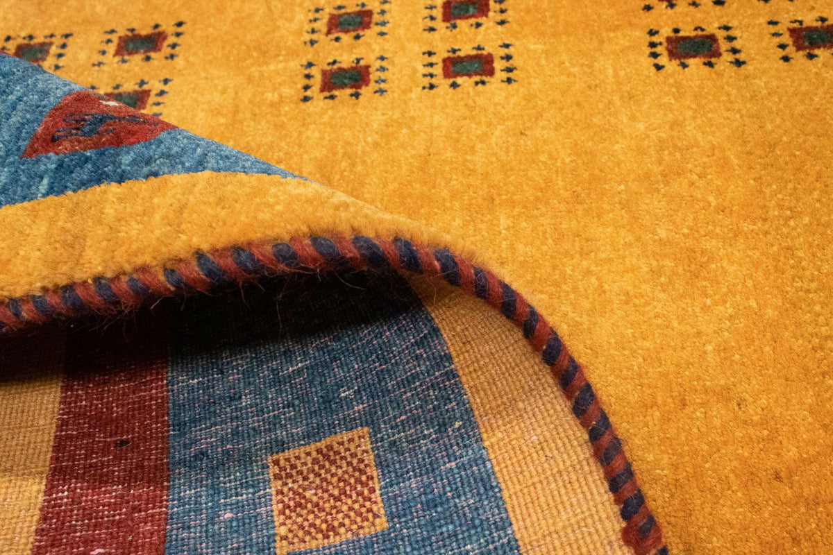 Loper Gabbeh Tapijt - Loribaft Perzisch - 194 x 103 cm - goud