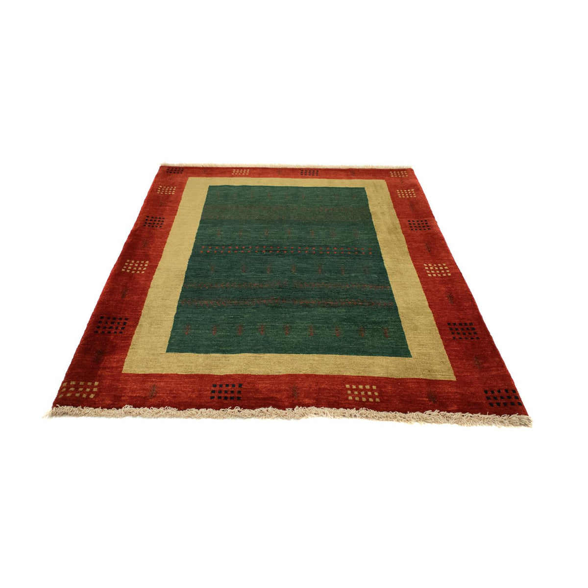 Gabbeh Tapijt - Loribaft Perzisch - 181 x 127 cm - groen