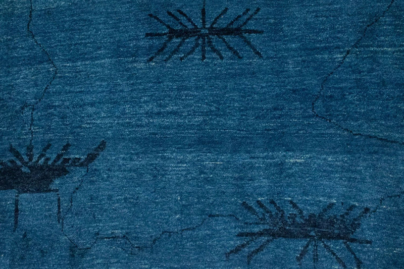 Gabbeh Tapijt - Loribaft Perzisch - 150 x 102 cm - donkerblauw