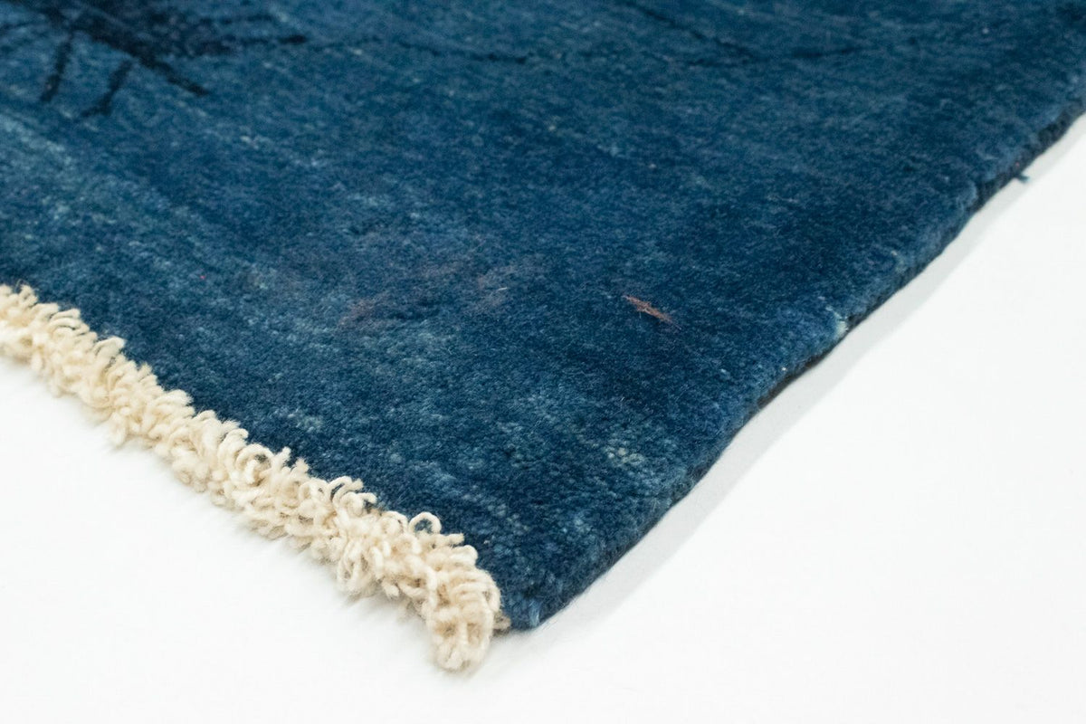 Gabbeh Tapijt - Loribaft Perzisch - 150 x 102 cm - donkerblauw