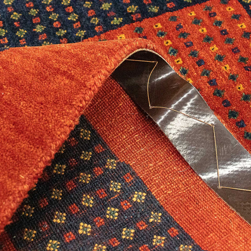 Gabbeh Tapijt - Loribaft Perzisch - 136 x 82 cm - donkerrood