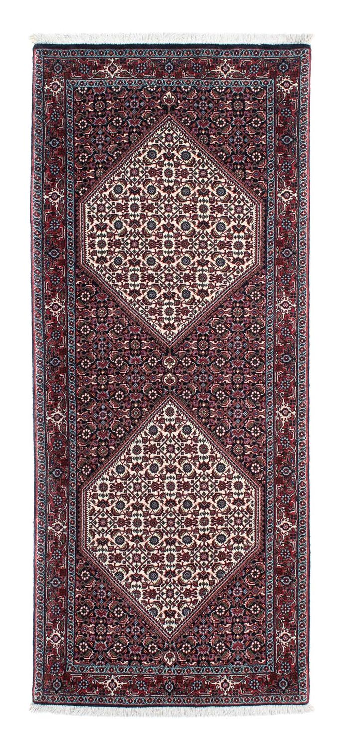 Loper Perzisch tapijt - Bijar - 194 x 79 cm - donkerblauw