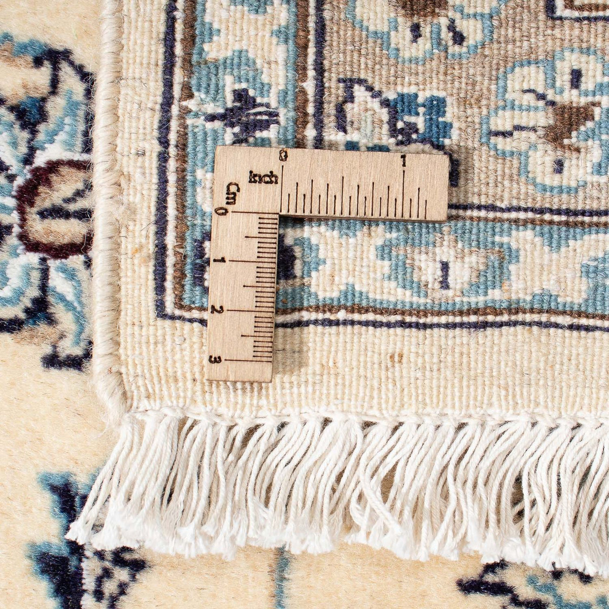 Perzisch tapijt - Nain - 305 x 198 cm - beige