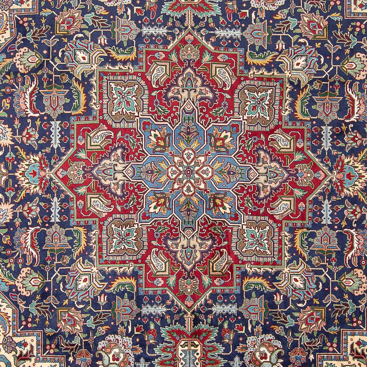 Perzisch tapijt - Tabriz - Royal - 405 x 305 cm - blauw