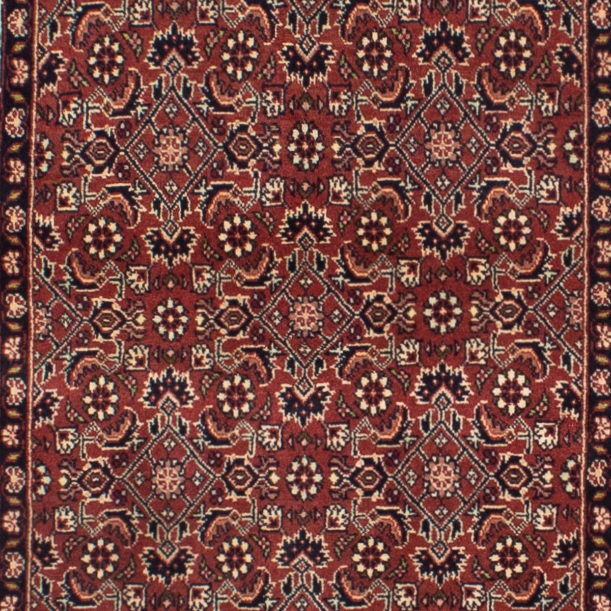 Loper Perzisch tapijt - Bijar - 285 x 84 cm - donkerrood