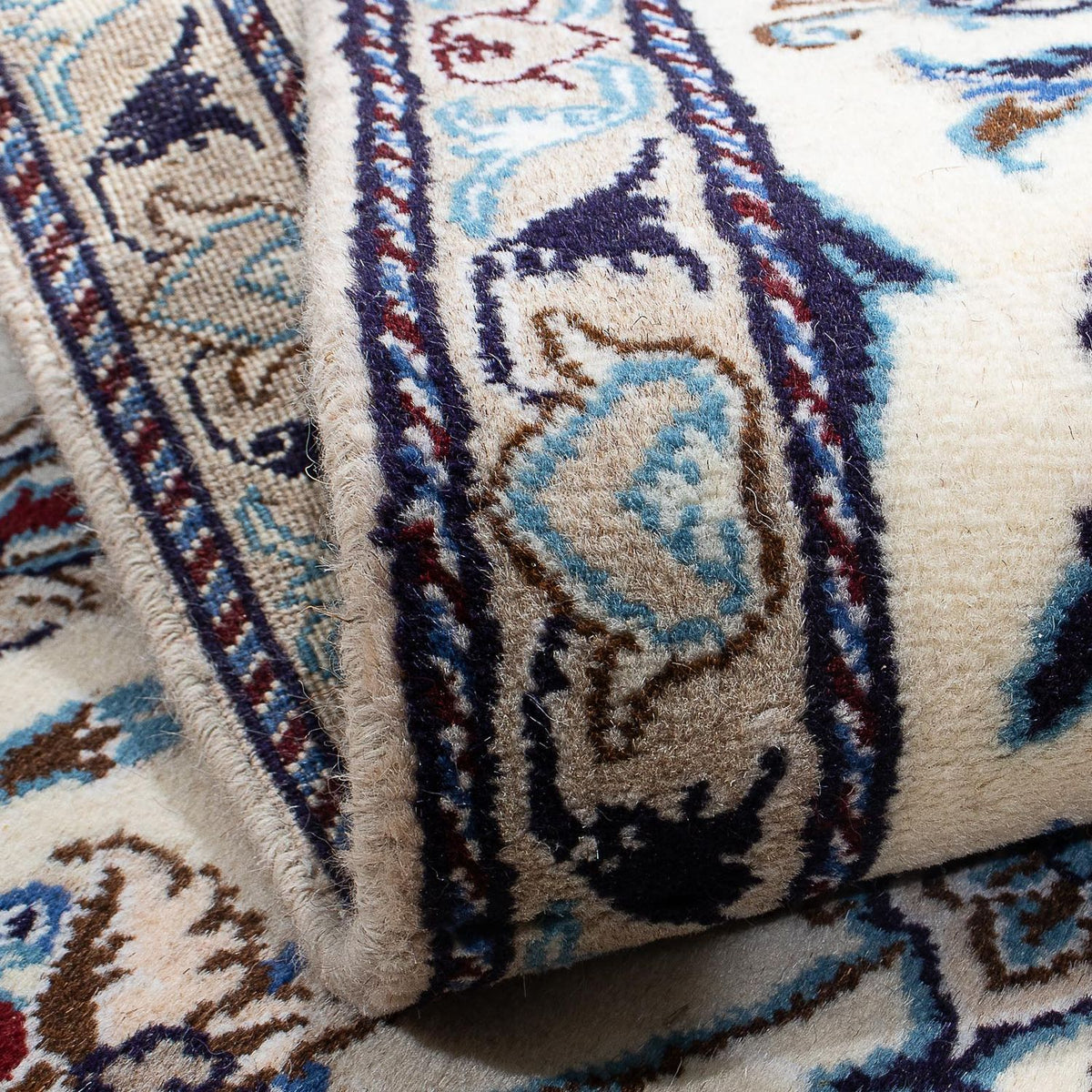 Perzisch tapijt - Nain - 128 x 88 cm - beige