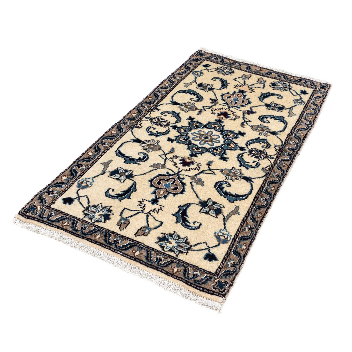 Perzisch tapijt - Nain - 132 x 68 cm - beige