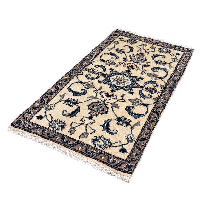 Perzisch tapijt - Nain - 132 x 68 cm - beige