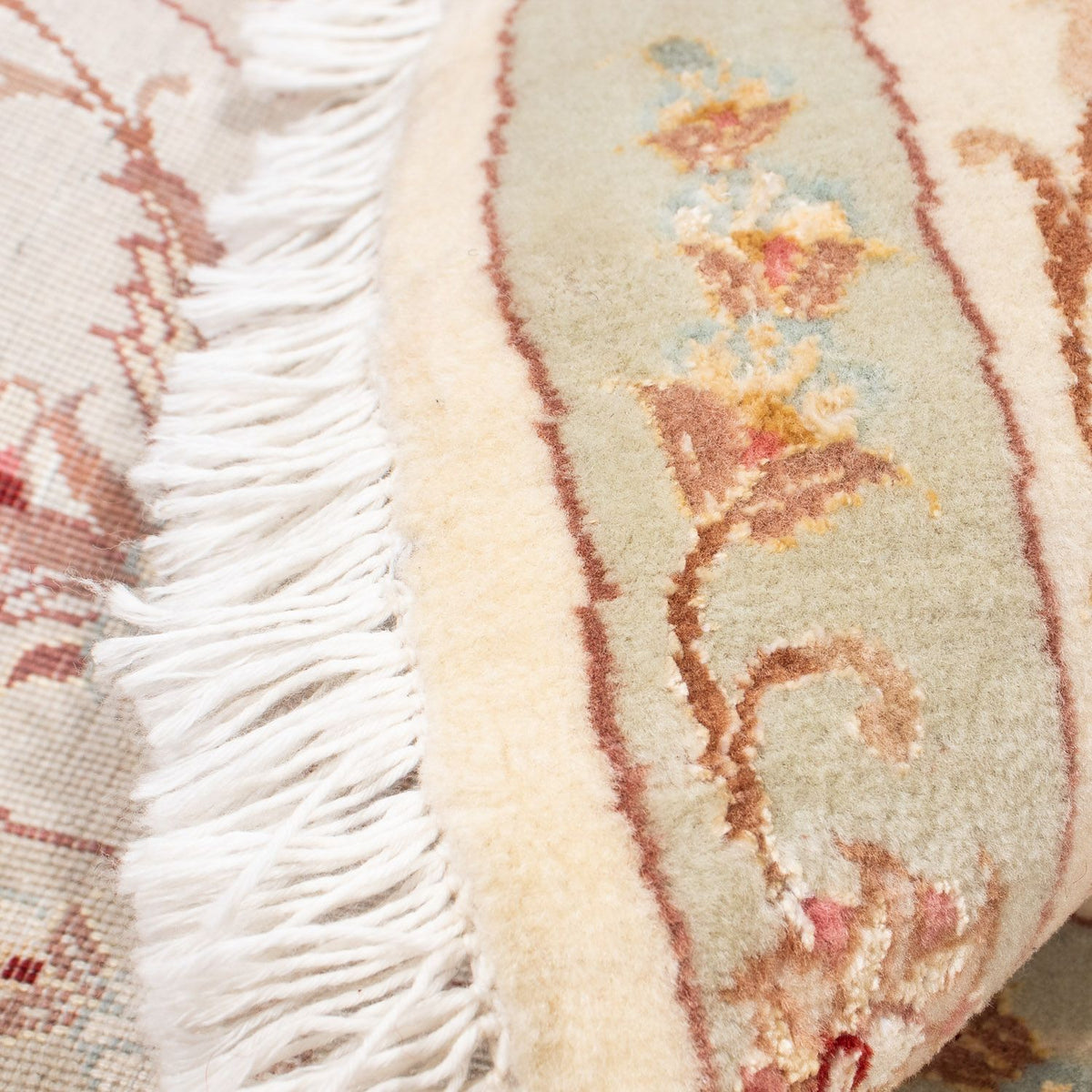 Perzisch tapijt - Tabriz - Royal rond  - 146 x 146 cm - beige
