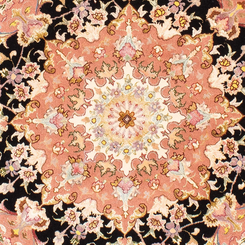 Perzisch tapijt - Tabriz - Royal rond  - 153 x 153 cm - donkerblauw