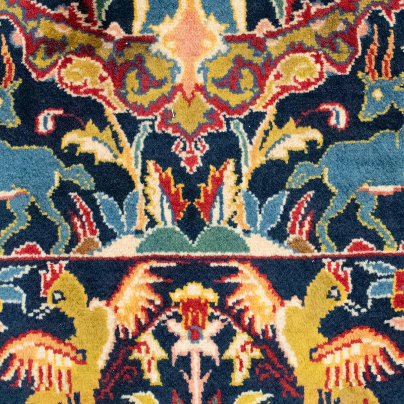 Perzisch tapijt - Ghom - 217 x 134 cm - donkerblauw