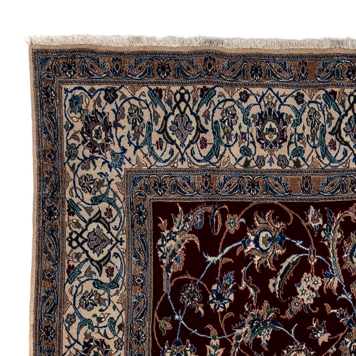 Perzisch tapijt - Nain - Koninklijk - 340 x 190 cm - zwart