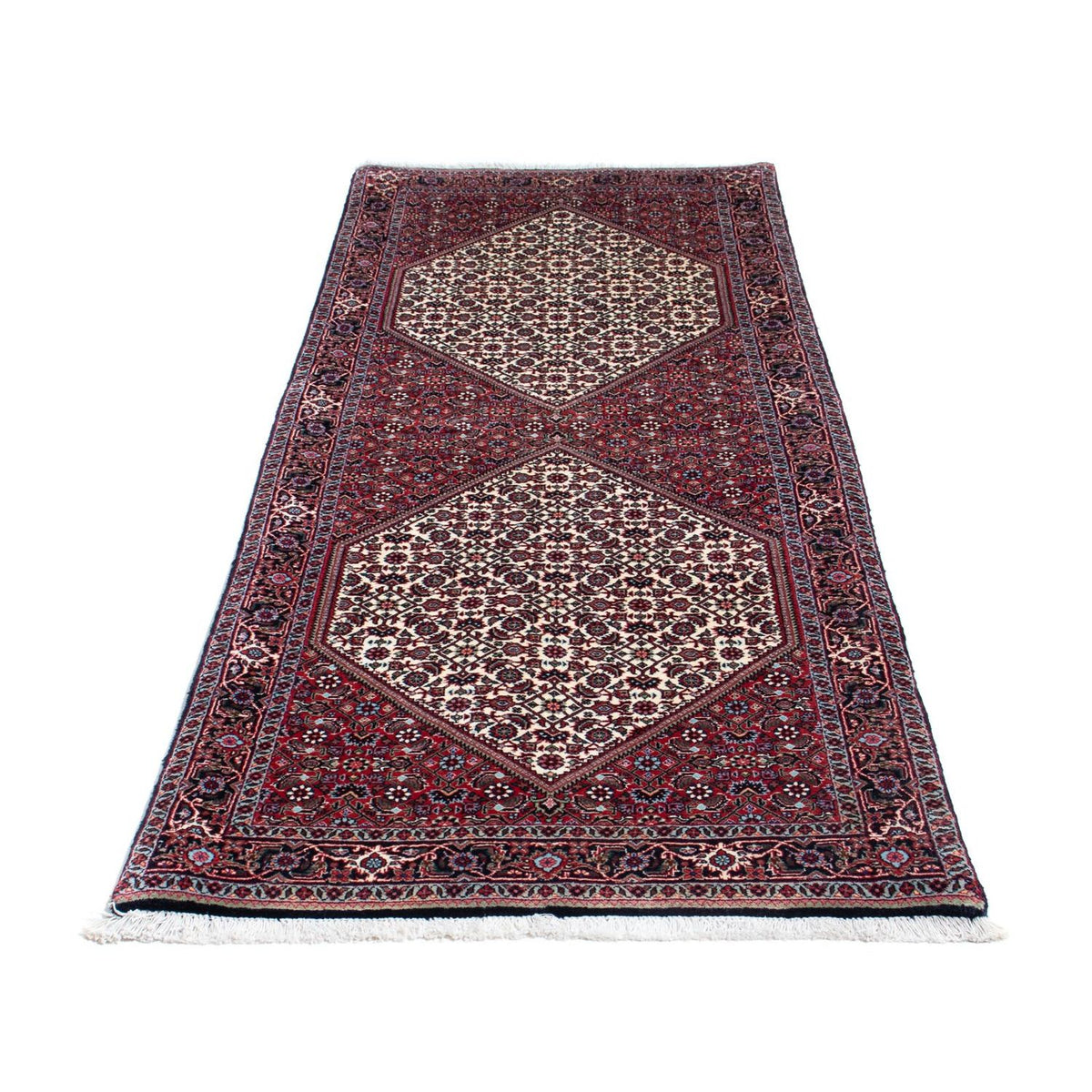 Loper Perzisch tapijt - Bijar - 215 x 80 cm - blauw