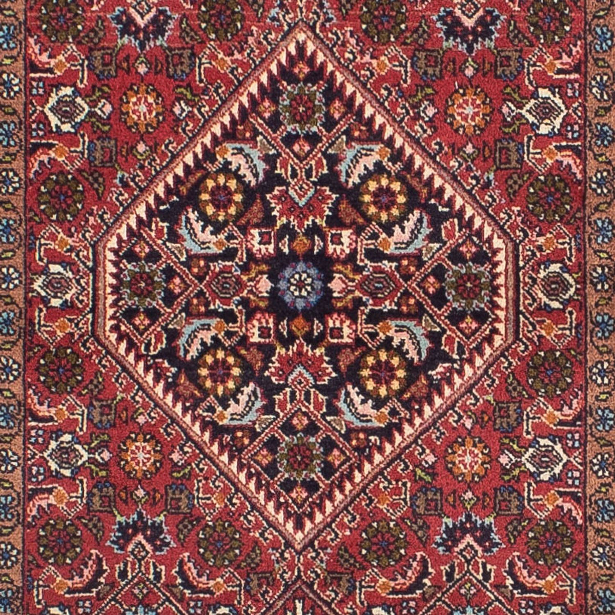 Loper Perzisch tapijt - Bijar - 305 x 82 cm - licht rood