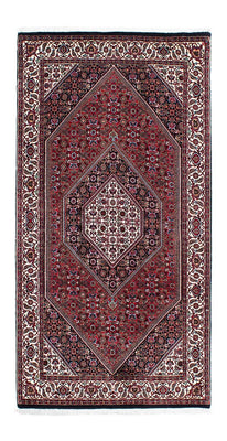 Loper Perzisch tapijt - Bijar - 202 x 98 cm - donkerblauw