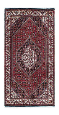 Loper Perzisch tapijt - Bijar - 202 x 98 cm - donkerblauw