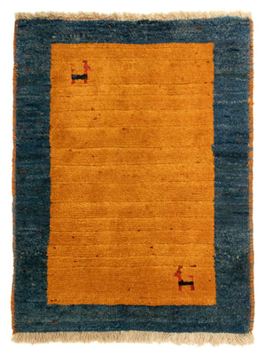 Gabbeh tapijt - Perzisch - 85 x 64 cm - goud