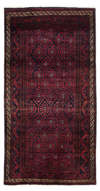 Loper Baluch tapijt - 177 x 92 cm - donkerrood