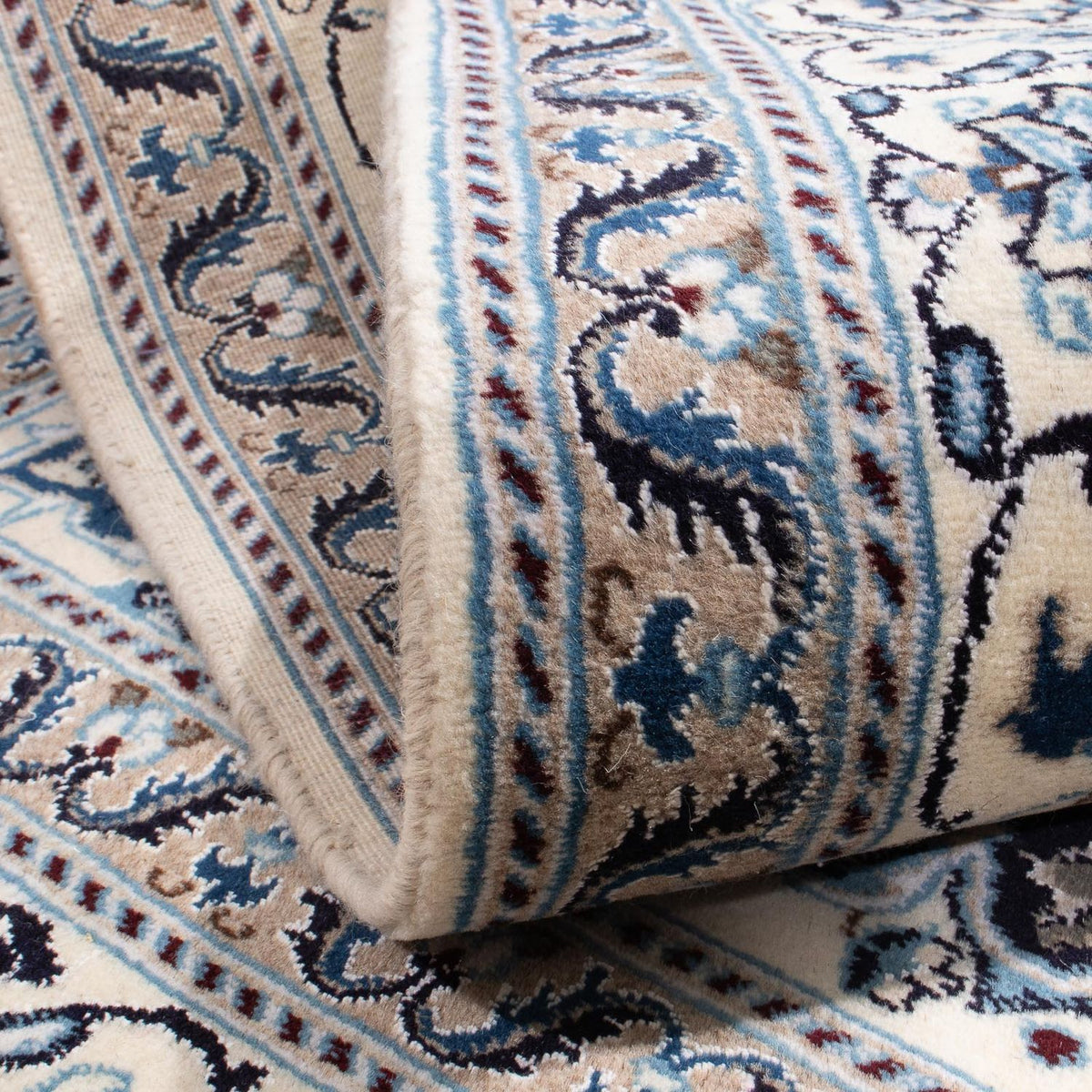 Perzisch tapijt - Nain vierkant  - 200 x 194 cm - donkerblauw