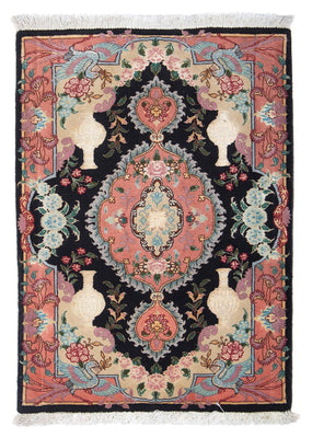 Perzisch tapijt - Tabriz - Royal - 92 x 65 cm - donkerblauw