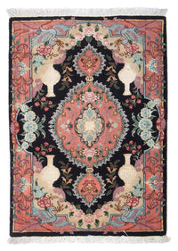 Perzisch tapijt - Tabriz - Royal - 92 x 65 cm - donkerblauw