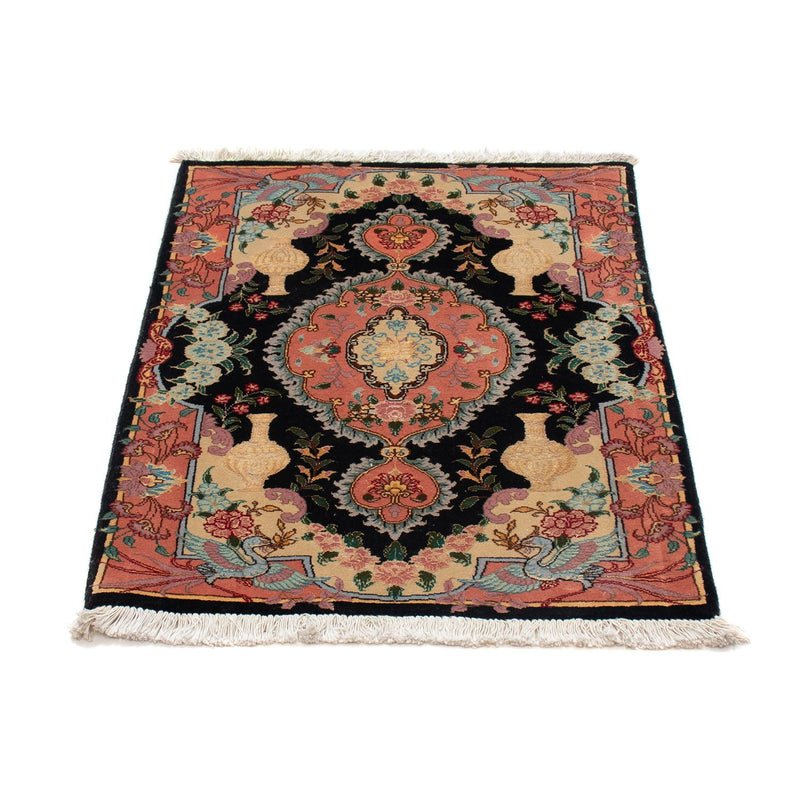 Perzisch tapijt - Tabriz - Royal - 92 x 65 cm - donkerblauw