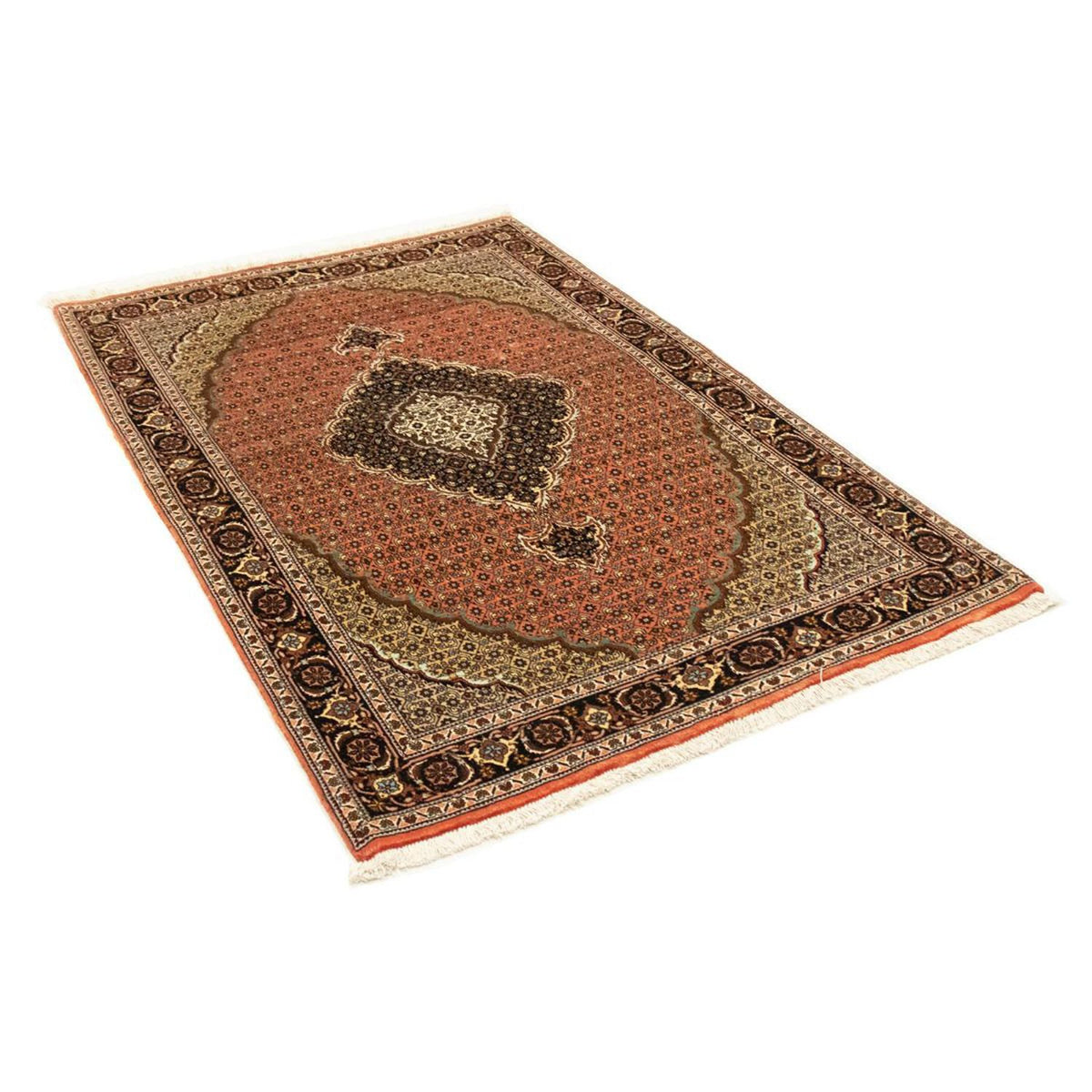 Perzisch tapijt - Tabriz - Royal - 155 x 107 cm - roest
