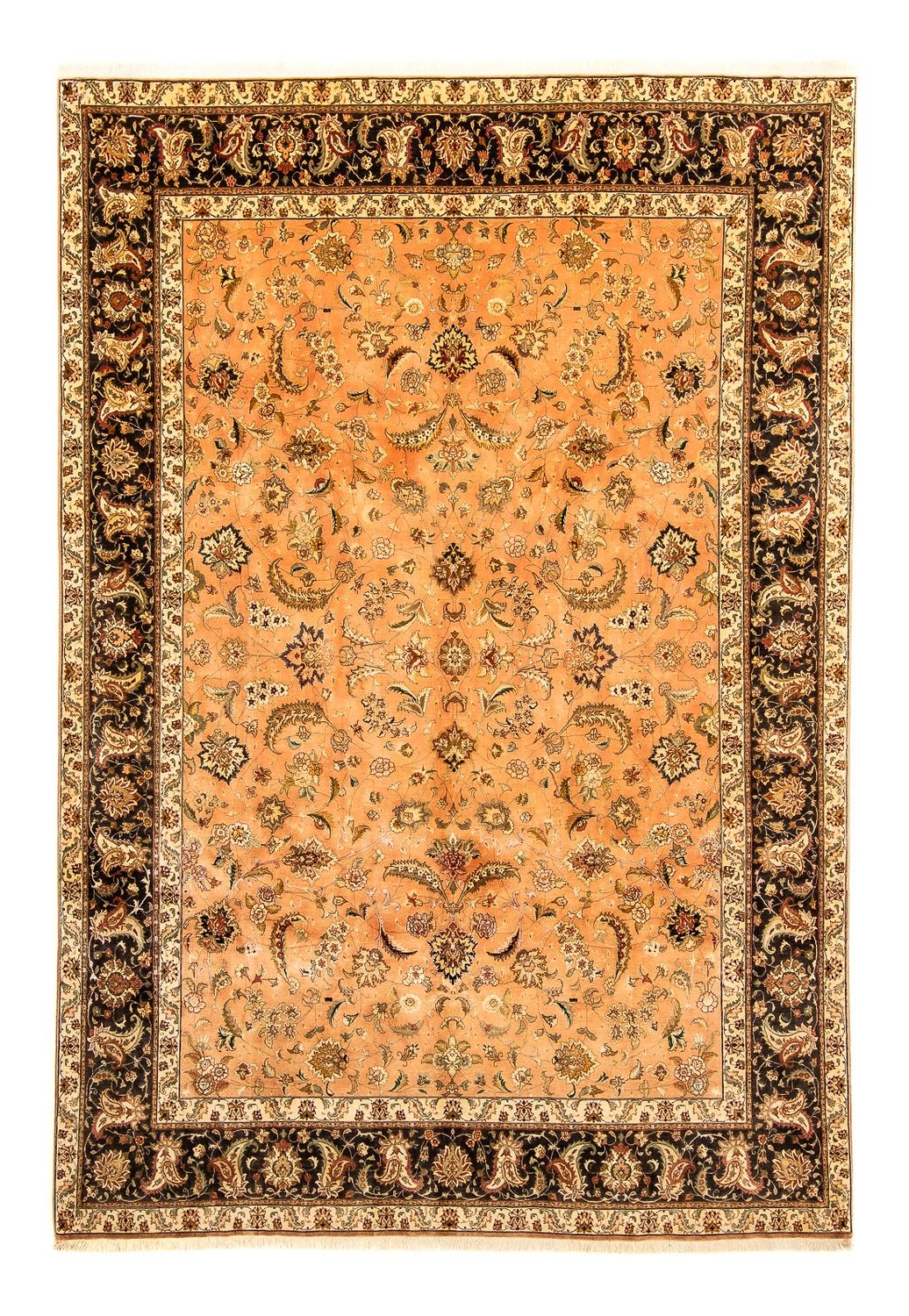 Perzisch tapijt - Tabriz - Royal - 346 x 255 cm - lichtbruin