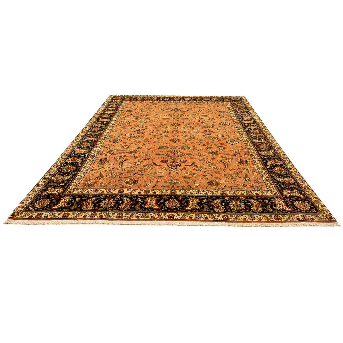 Perzisch tapijt - Tabriz - Royal - 346 x 255 cm - lichtbruin