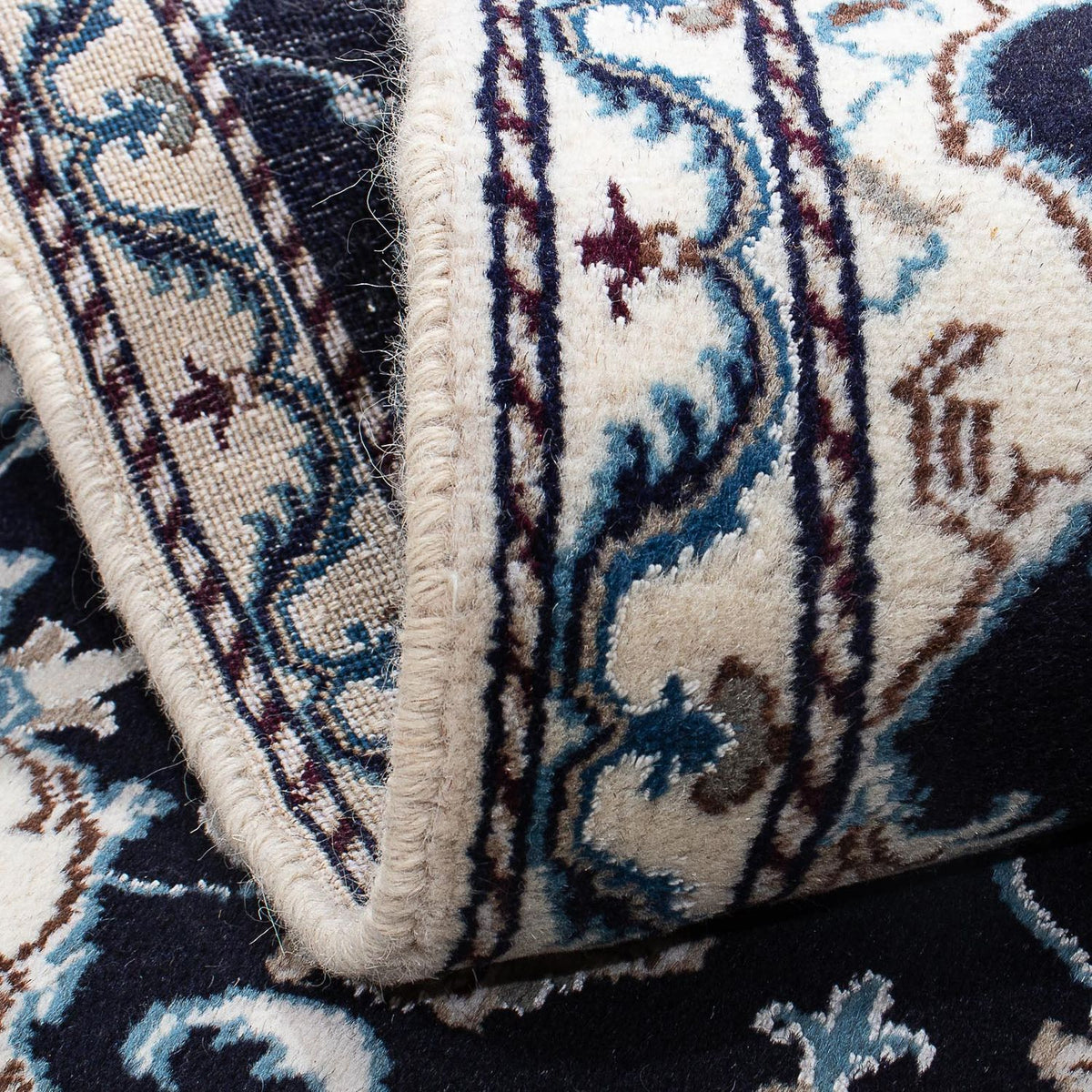 Perzisch tapijt - Nain - 140 x 87 cm - donkerblauw