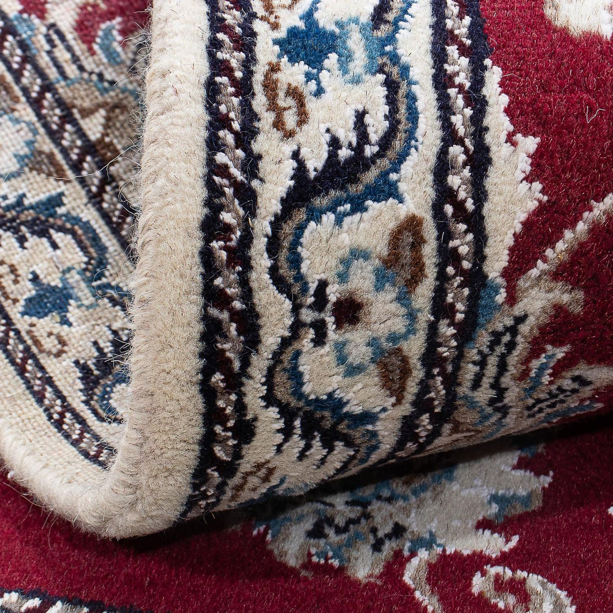 Perzisch tapijt - Nain - 142 x 95 cm - donkerrood