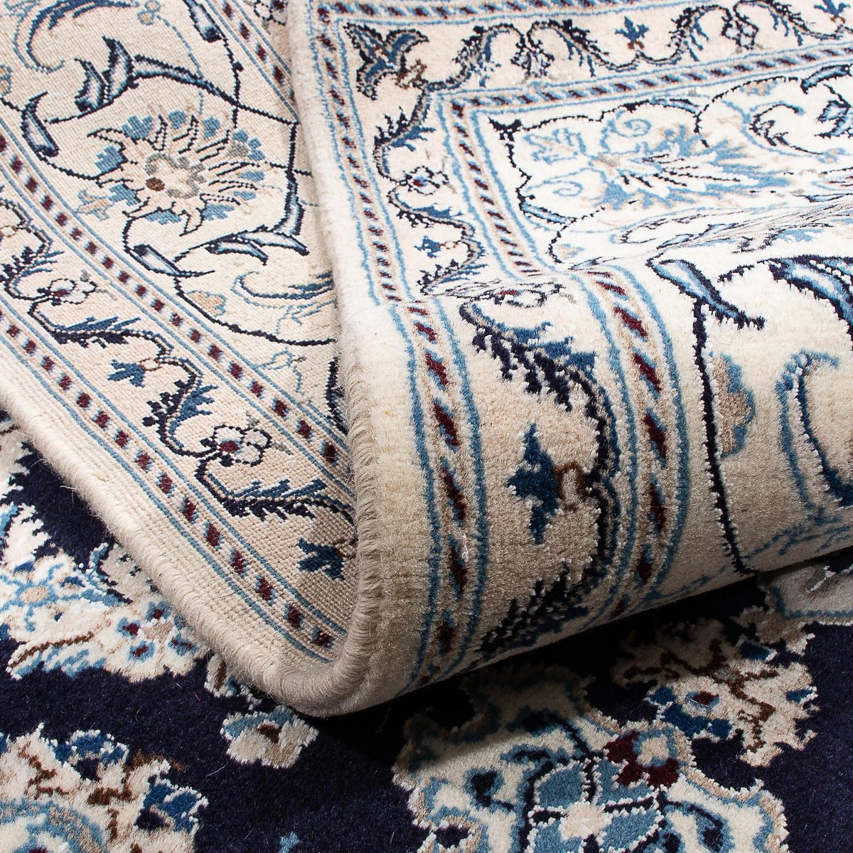 Perzisch tapijt - Nain - 250 x 194 cm - donkerblauw