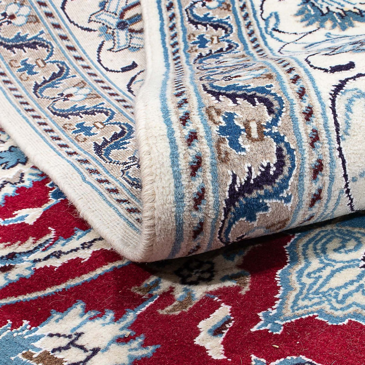 Perzisch tapijt - Nain - 298 x 193 cm - donkerrood