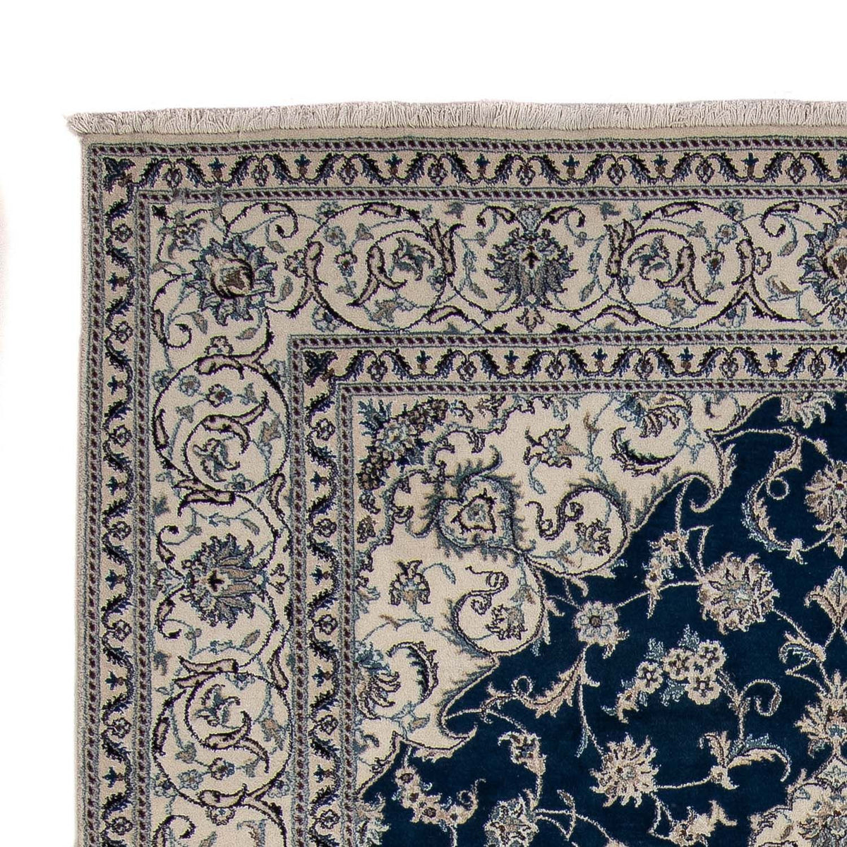 Perzisch tapijt - Nain - 345 x 244 cm - donkerblauw