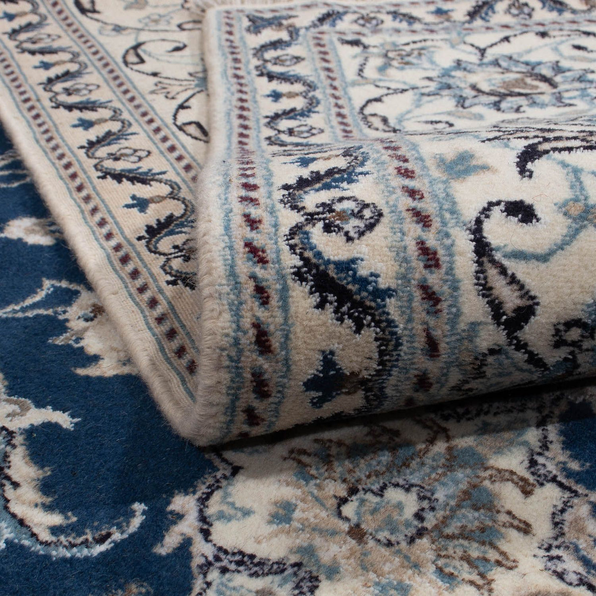 Perzisch tapijt - Nain - 345 x 244 cm - donkerblauw